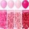 Pastel Pink Balloons Different Sizes 105pcs 5/10/12/18 Inch for Garland Arch, Pink Latex Balloon for Baby Shower, Gender Reveal Decorations